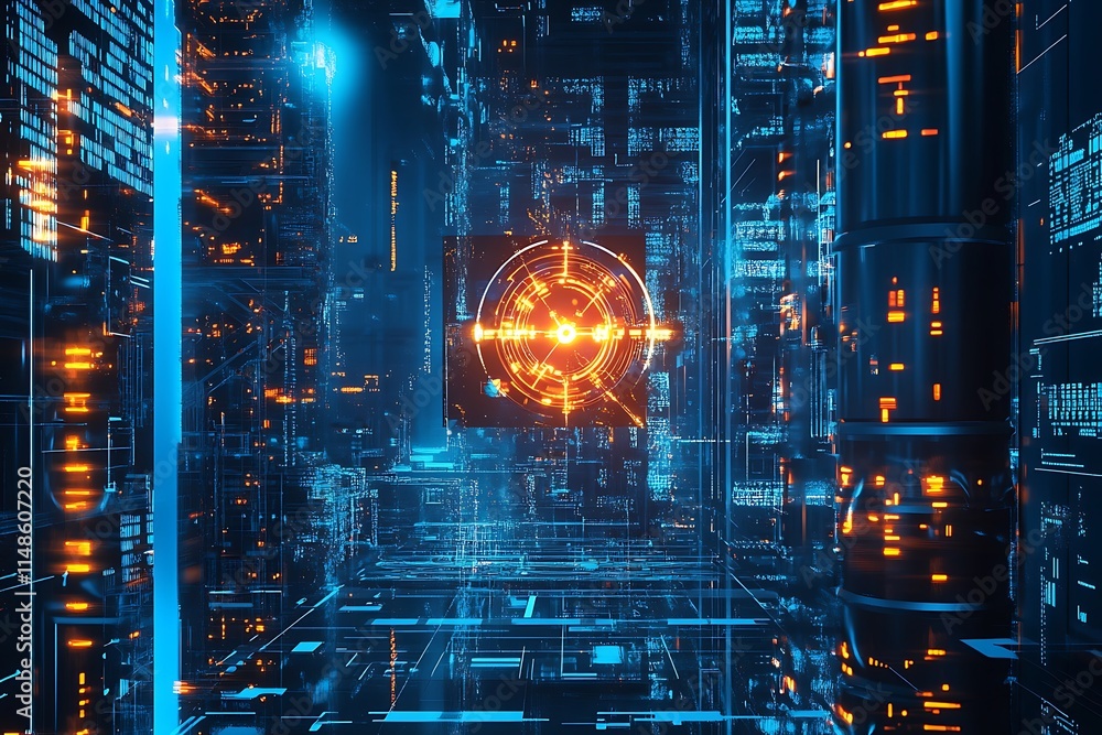 Nuclear power station, abstract technology background Nuclear power station, abstract technology background