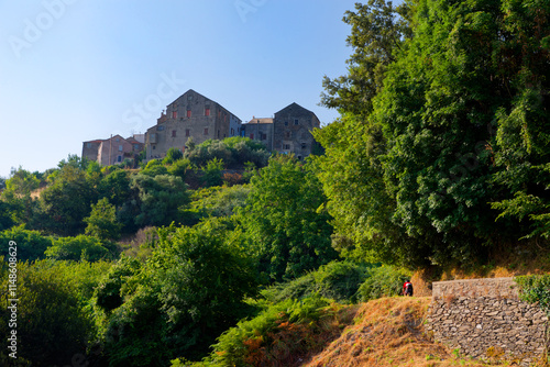 San Nicolao village in eastern coast of Corsica island photo