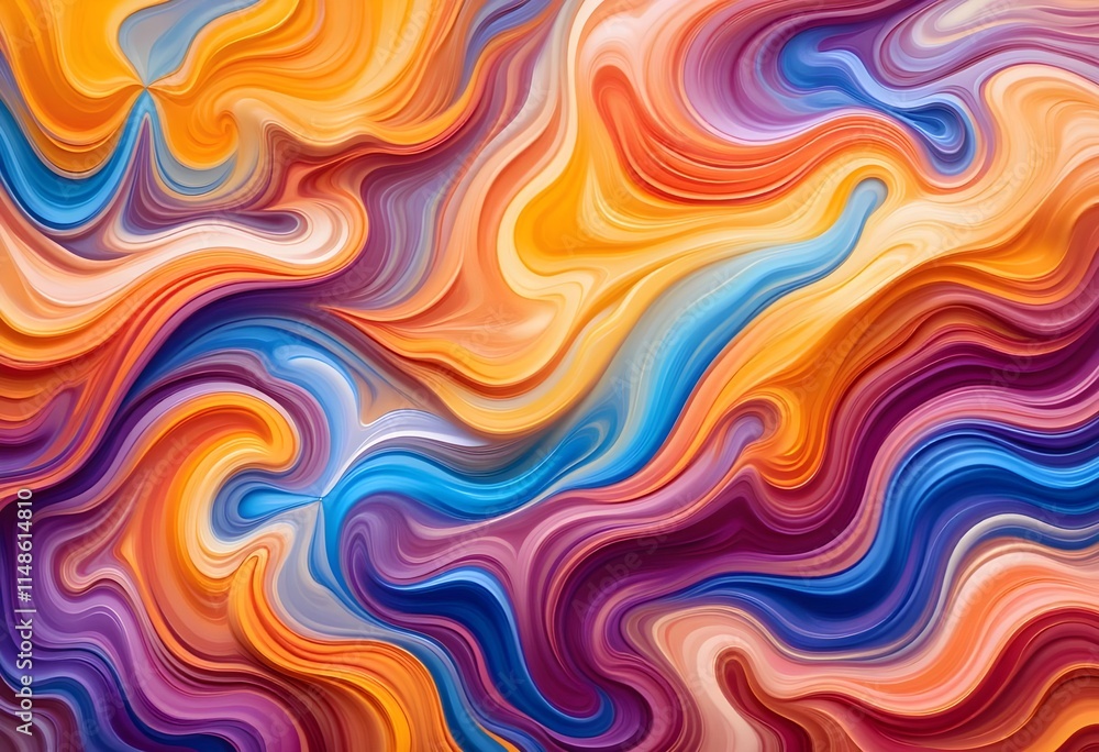 Vibrant Swirls: Dynamic Abstract in Radiant Colors Perfect for use as a vibrant background, home decor, or artistic projects that demand attention and dynamic expression. Vibrant Swirls: Dynamic Abstract in Radiant Colors Perfect for use as a vibrant background, home decor, or artistic projects that demand attention and dynamic expression.