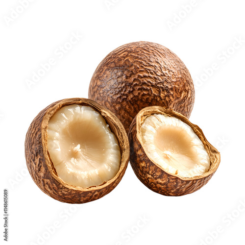 Candlenuts Isolated On Transparent Background photo