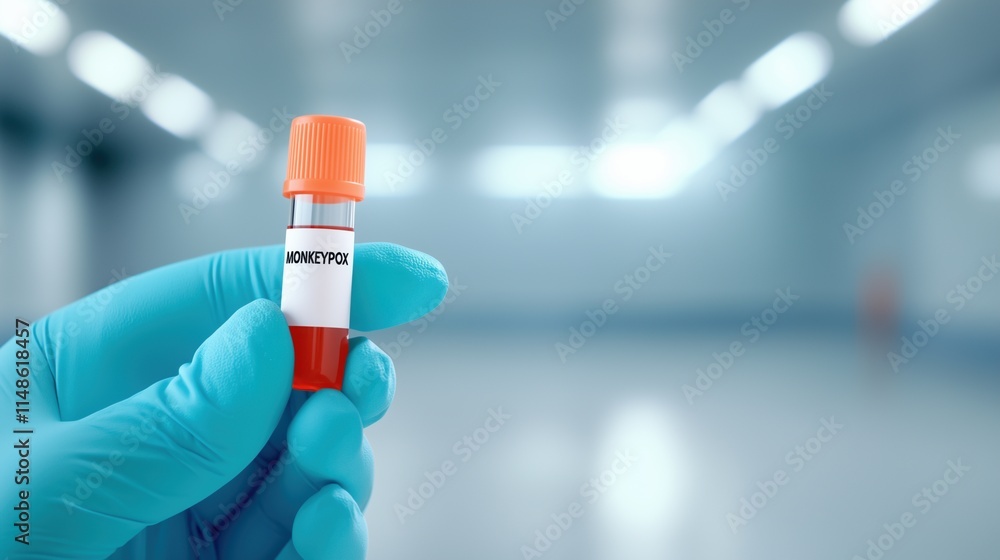 Monkeypox Test Sample Close-Up Monkeypox Test Sample Close-Up