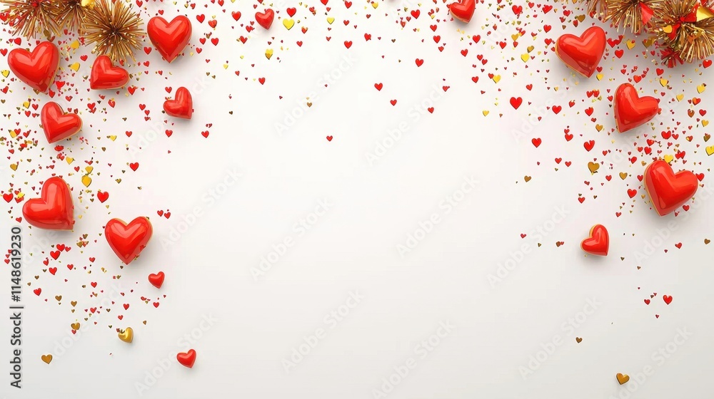 Beautiful Heart Decorations and Confetti for Romantic Celebrations and Events Beautiful Heart Decorations and Confetti for Romantic Celebrations and Events