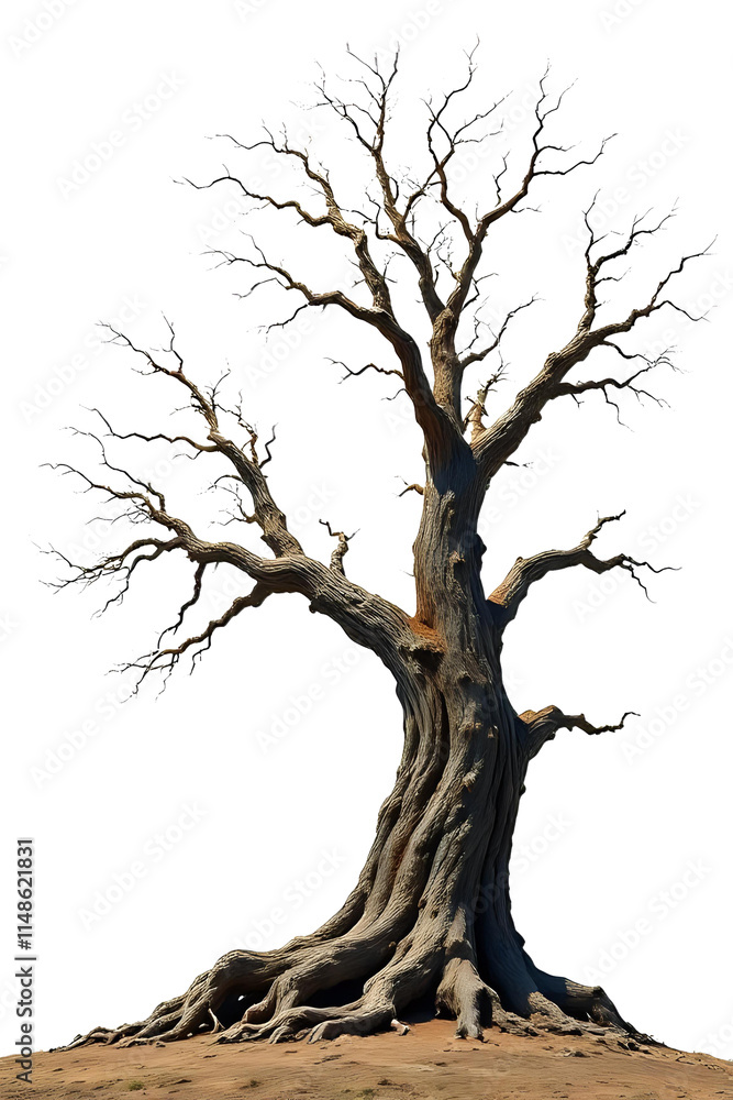 Dead tree transparent image. Aigenerated Dead tree transparent image. Aigenerated