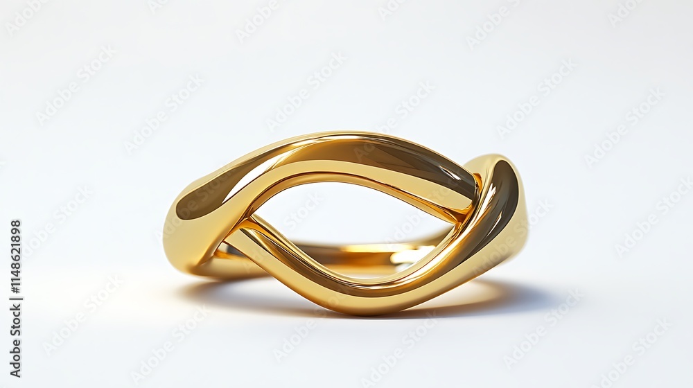 Wedding gold ring isolated on a white background close up Wedding gold ring isolated on a white background close up