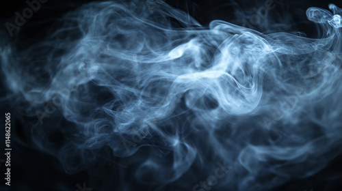 Elegant wisps of swirling smoke against a dark background.