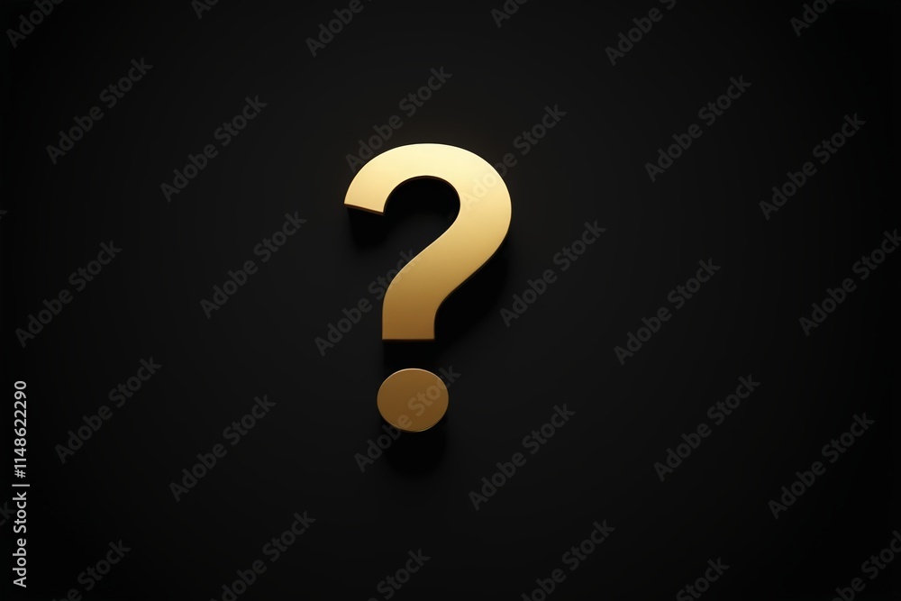 a gold question mark on a black background a gold question mark on a black background