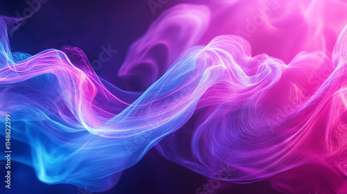 Colorful swirls of smoke create a mesmerizing abstract background design.