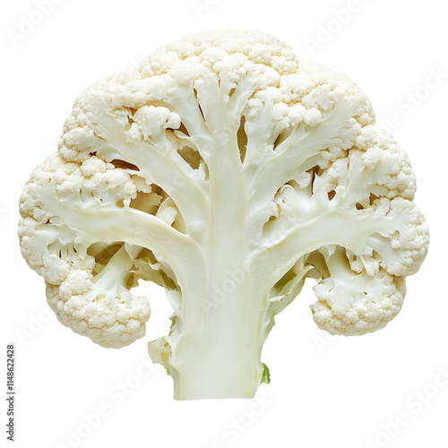  freshcauliflower isolated on white background clipping path photo