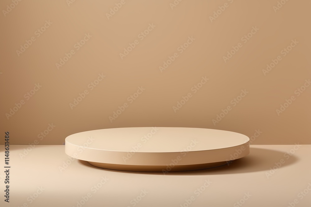 a round table with a white base a round table with a white base