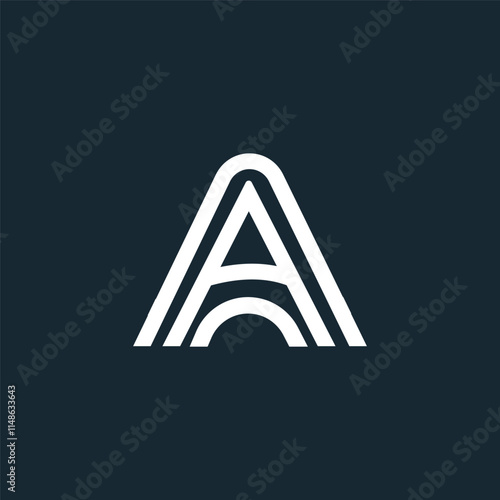 Elegant A Letter Logo Template