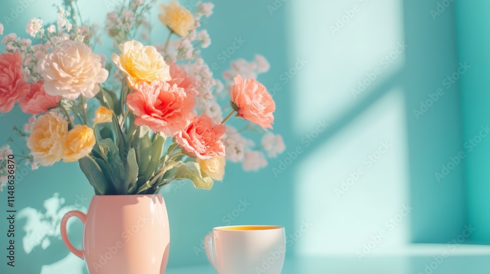 Obraz premium Mother's Day concept. with copy space.