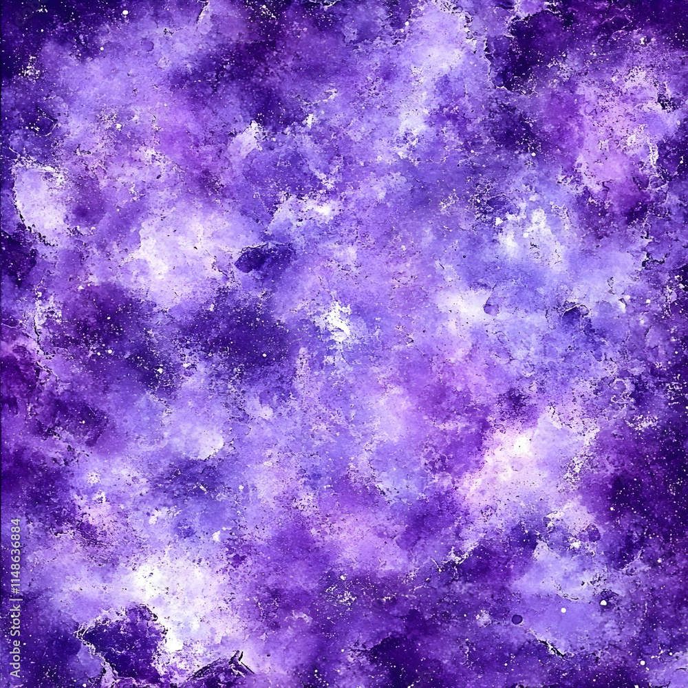 Fototapeta premium Purple Galaxy Abstract Watercolor Background