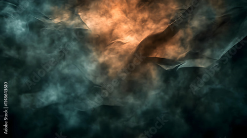 Wallpaper Mural Abstract Smoke Background Teal Orange Torontodigital.ca
