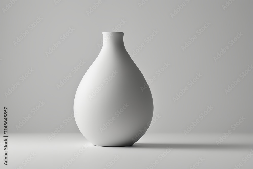 a white vase sitting on a gray surface a white vase sitting on a gray surface