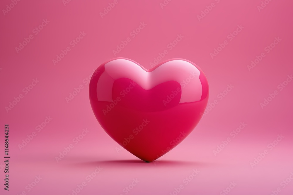 a red heart on a pink background a red heart on a pink background