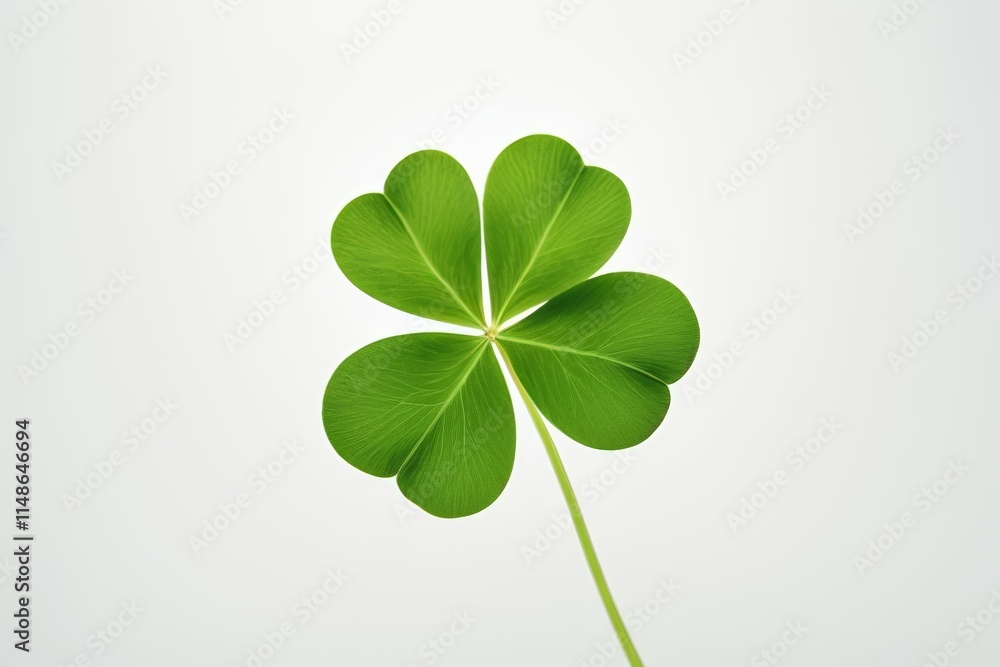 a four leaf clover on a white background a four leaf clover on a white background