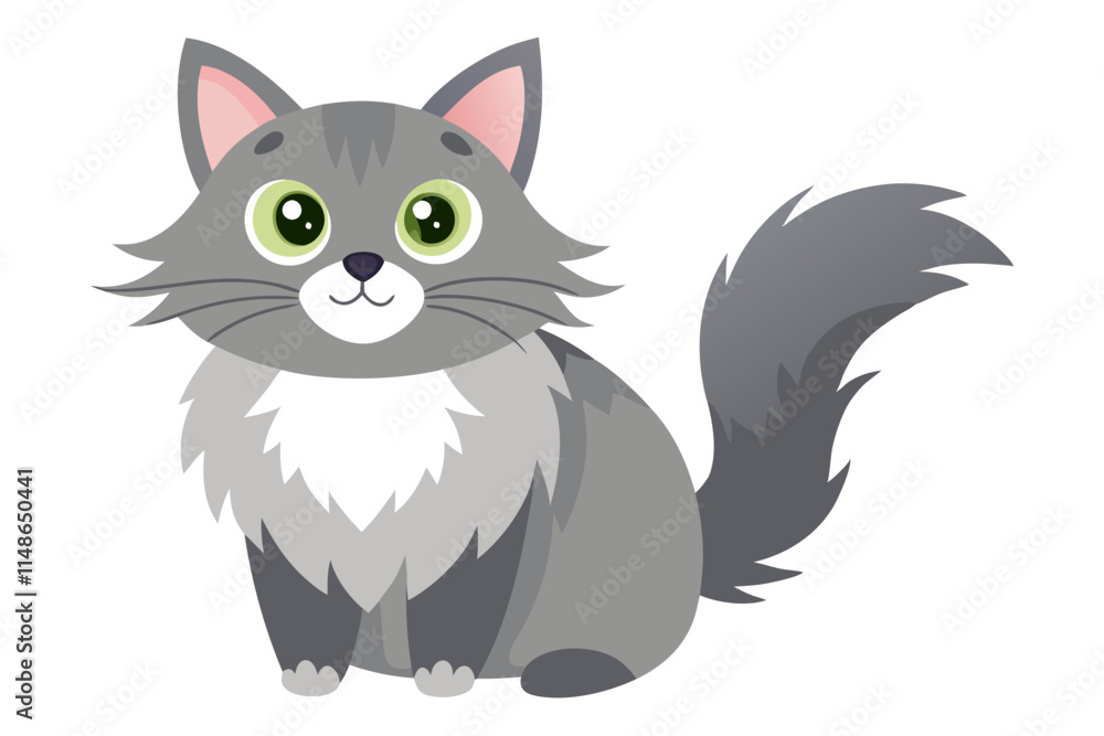 Vector Illustration of a Cartoon Animation of Cat Painted in Watercolor, Isolated on White Background, Cat Animation, Cute Cat Art, Funny Cat Design, Hand-Drawn Cat Artwork Vector Illustration of a Cartoon Animation of Cat Painted in Watercolor, Isolated on White Background, Cat Animation, Cute Cat Art, Funny Cat Design, Hand-Drawn Cat Artwork