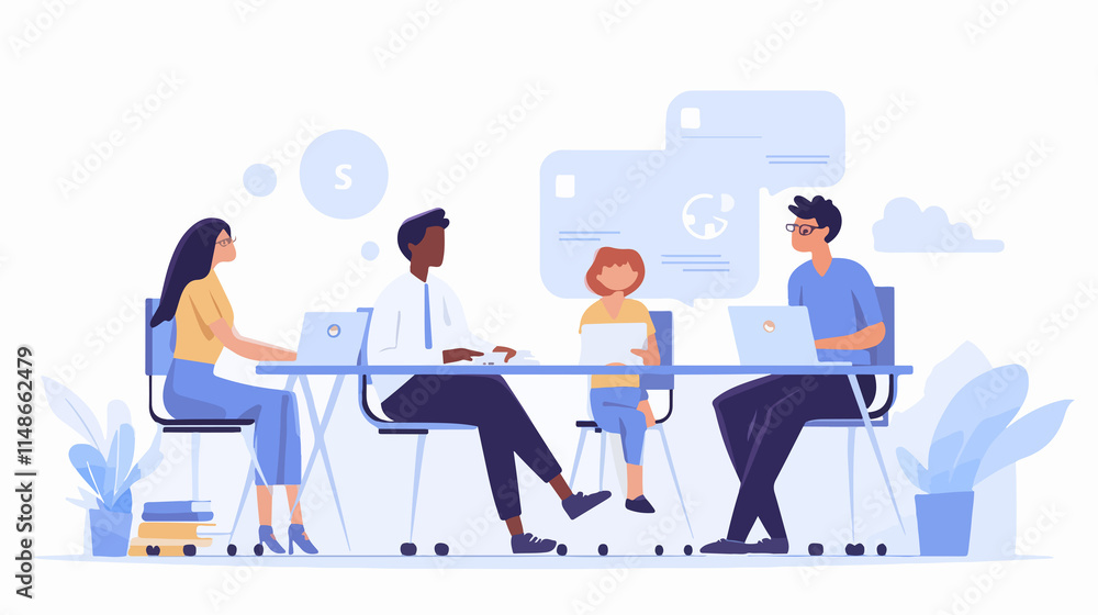 Professional Business Plan Isolated Cartoon Vector Illustrations Professional Business Plan Isolated Cartoon Vector Illustrations