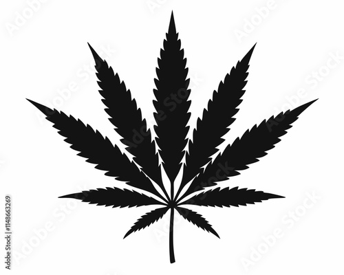 marijuana  silhouette vector,marijuana icon