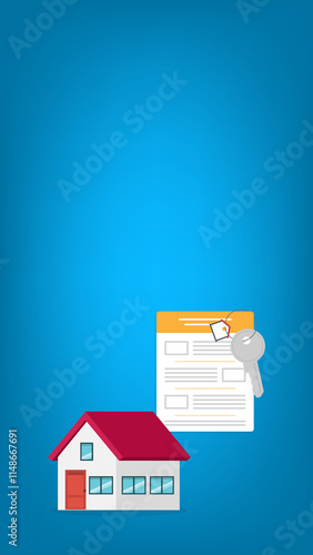 Wallpaper Mural House contract . Buy or rent . Real estate document, mortgage documents. Torontodigital.ca