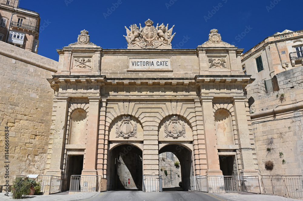 Fototapeta premium Victoris Gate in Valletta auf Malta