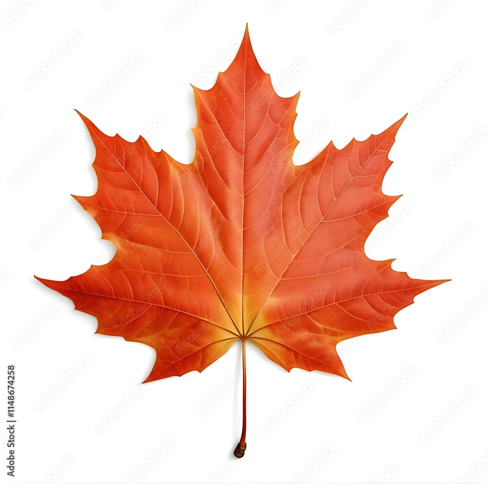 Obraz premium Close up on leaf isolated