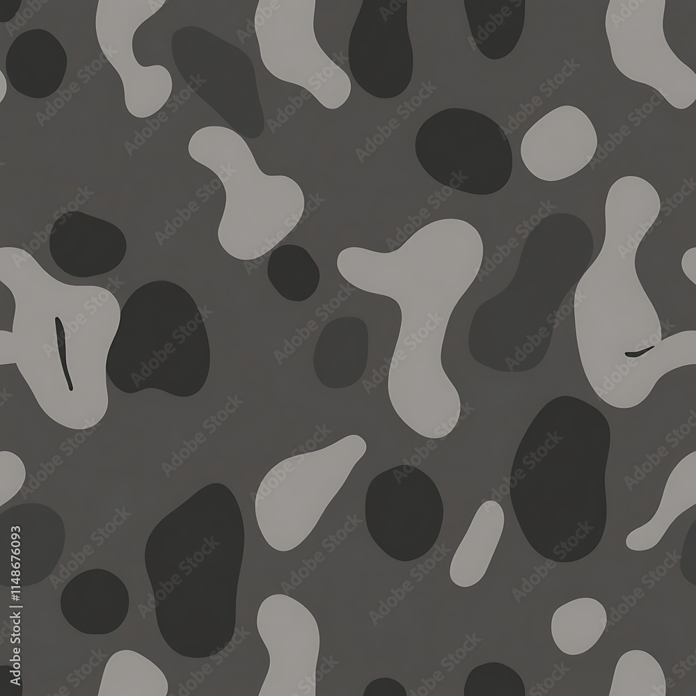 Fototapeta premium Abstract Grey Camo Pattern 