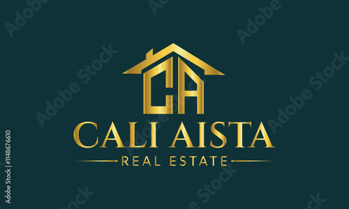 C A Real estate logo realtor logo property logo design vector template