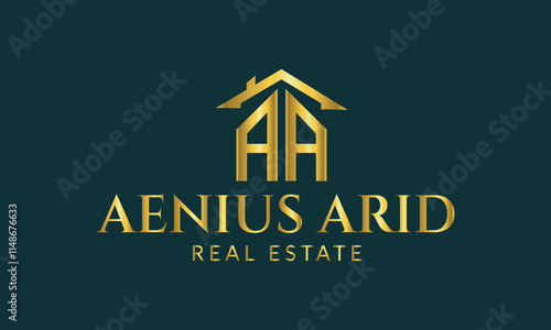 A A Real estate logo realtor logo property logo design vector template