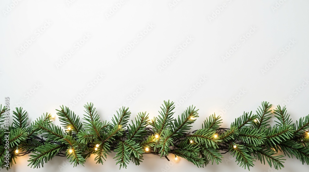 Christmas Background with Fir Branches and Holiday Decorations. Christmas Background with Fir Branches and Holiday Decorations.