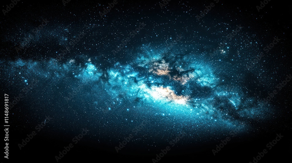 Fototapeta premium Deep space with nebula and stars.