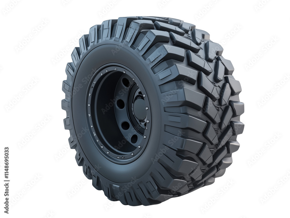 a heavy industrial tire isolated on a transparent background a heavy industrial tire isolated on a transparent background