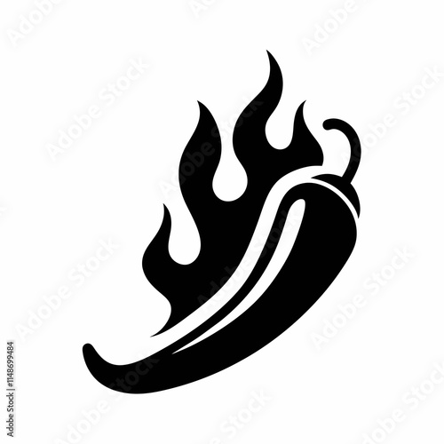 Spicy Chili Pepper Vector Design.