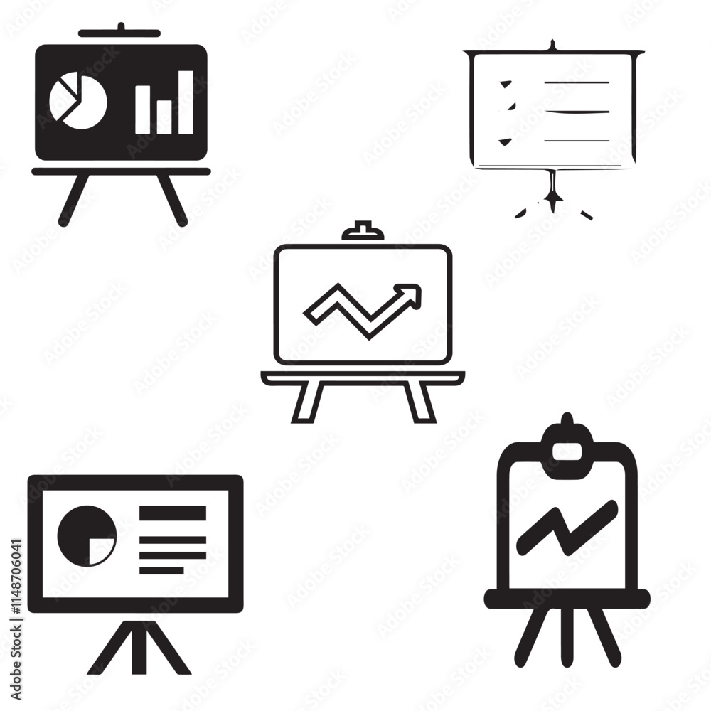 Business presentation vector|Leadership presentation vector|Creative presentation vector|Strategy meeting vector|Presentation design vector|Financial presentation vector vector design icon symbol Business presentation vector|Leadership presentation vector|Creative presentation vector|Strategy meeting vector|Presentation design vector|Financial presentation vector vector design icon symbol
