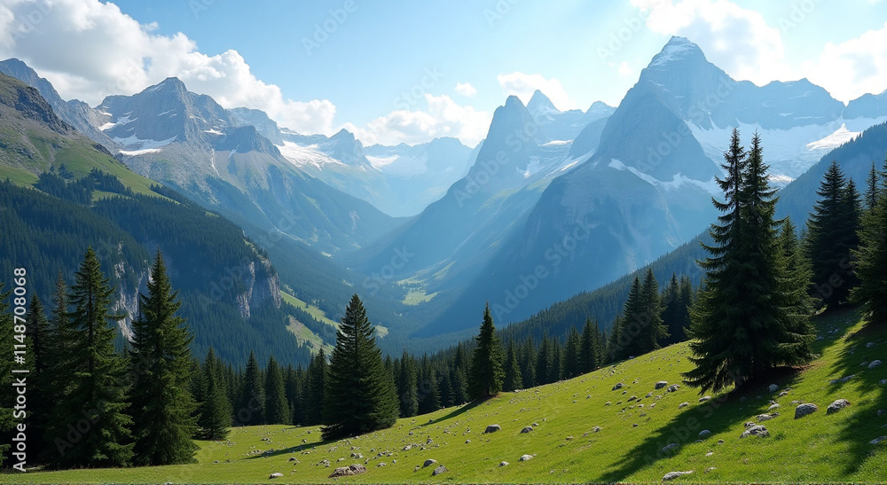 Obraz premium landscape in the mountains