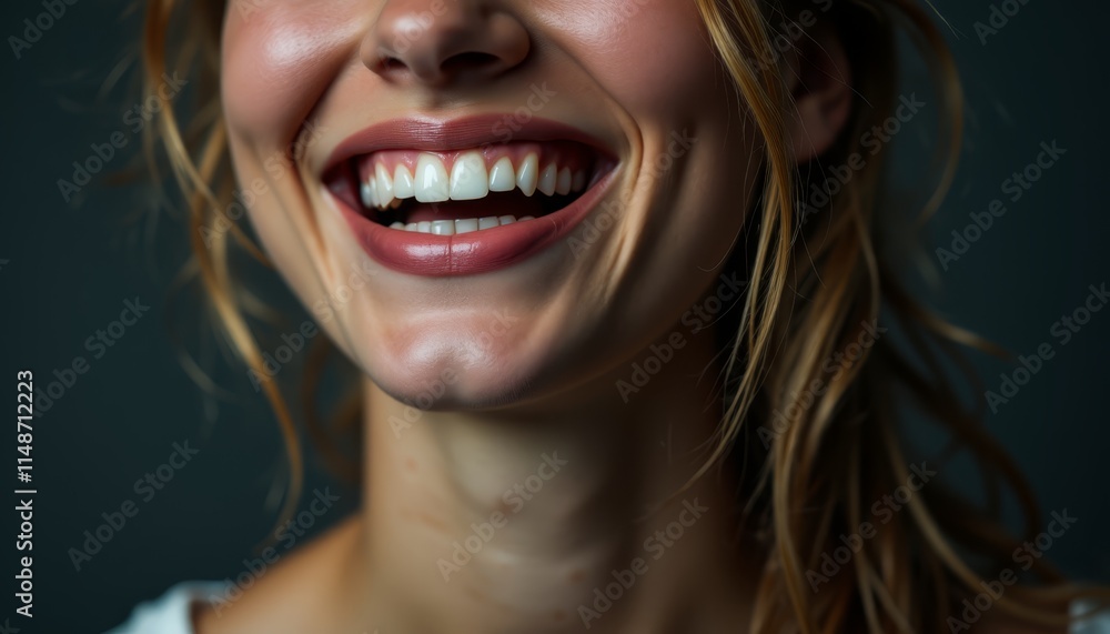 a close up of a woman's smile with a missing tooth a close up of a woman's smile with a missing tooth