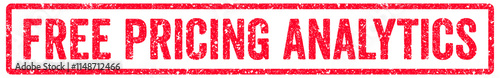Free Pricing Analytics Stamp Transparent Seal, Red Grunge Free Pricing Analytics Word Rubber Stamp Seal