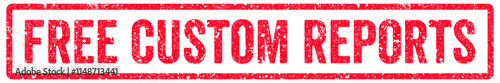 Free Custom Reports Stamp Transparent Seal, Red Grunge Free Custom Reports Word Rubber Stamp Seal