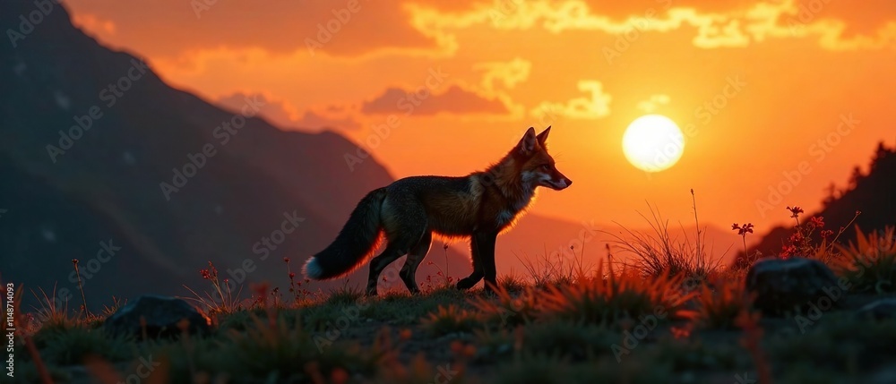 Fox Silhouette Poses - Depth & Mood Variations - AI Art Fox Silhouette Poses - Depth & Mood Variations - AI Art