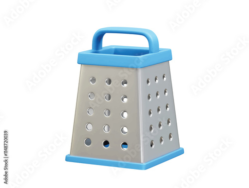 Cheese Grater 3D Icon Illustration vector render