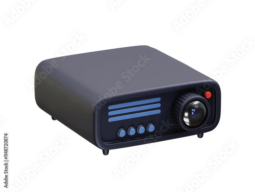 projector icon illustration vector 3d render