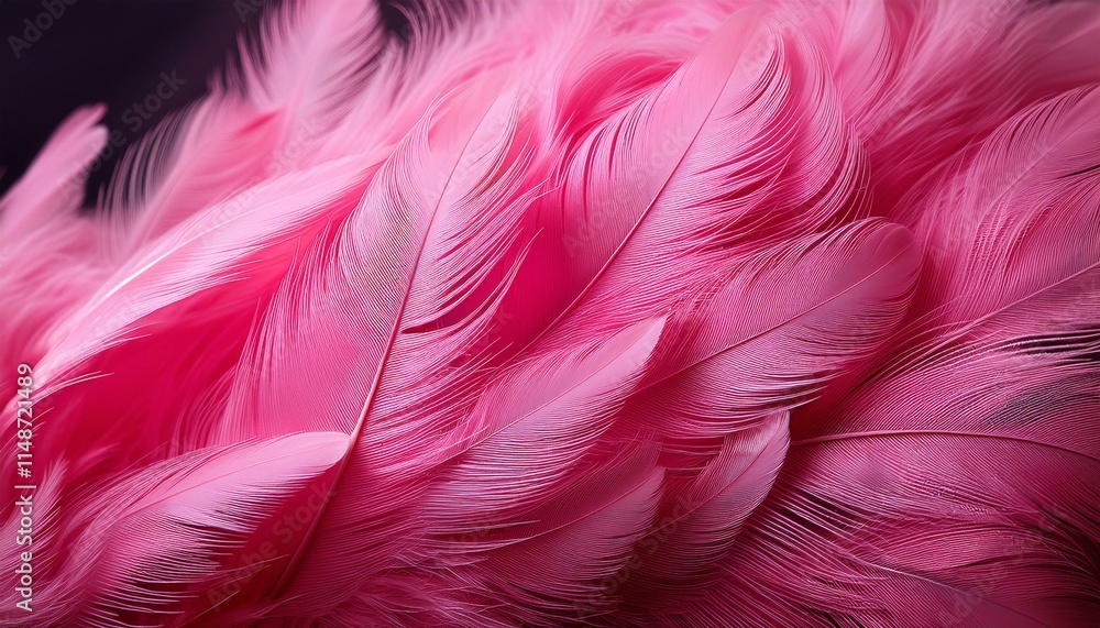 Fototapeta premium pink feathers background