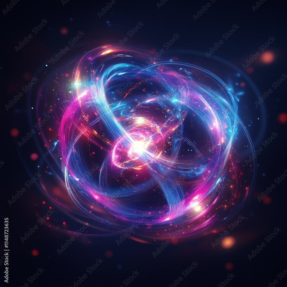 Abstract representation of cosmic energy flow. Abstract representation of cosmic energy flow.