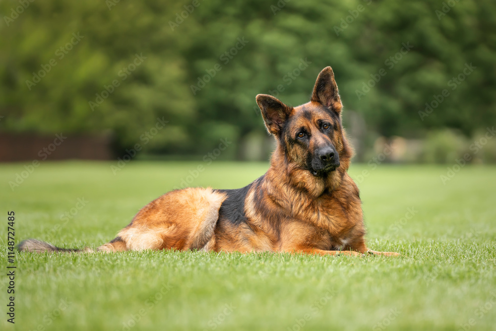 German Shepherd Dog on Windsor Long Walk