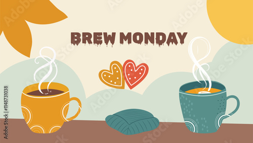 Brew monday design templet banner