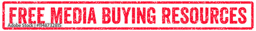 Free Media Buying Resources Stamp Transparent Seal, Red Grunge Free Media Buying Resources Word Rubber Stamp Seal