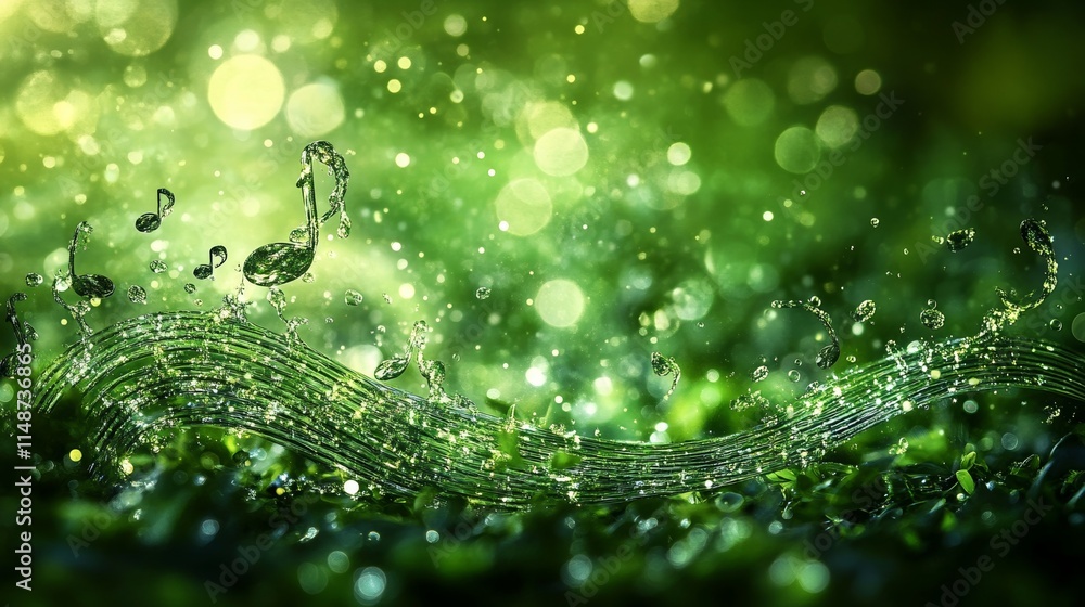 Fresh water droplets on green natural surface. Fresh water droplets on green natural surface.