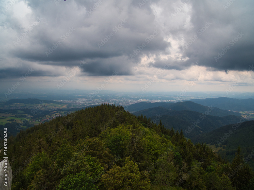 Naklejka premium Mountainview Freiburg Germany