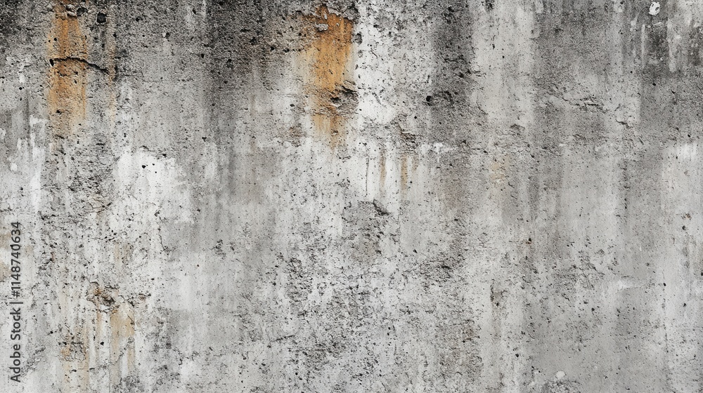 Naklejka premium Textured Grunge Concrete Wall with Rust and Weathered Appearance
