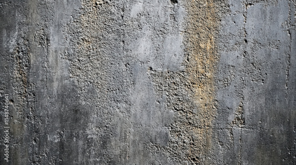 Obraz premium Textured Gray Concrete Wall with Weathered and Rough Surface